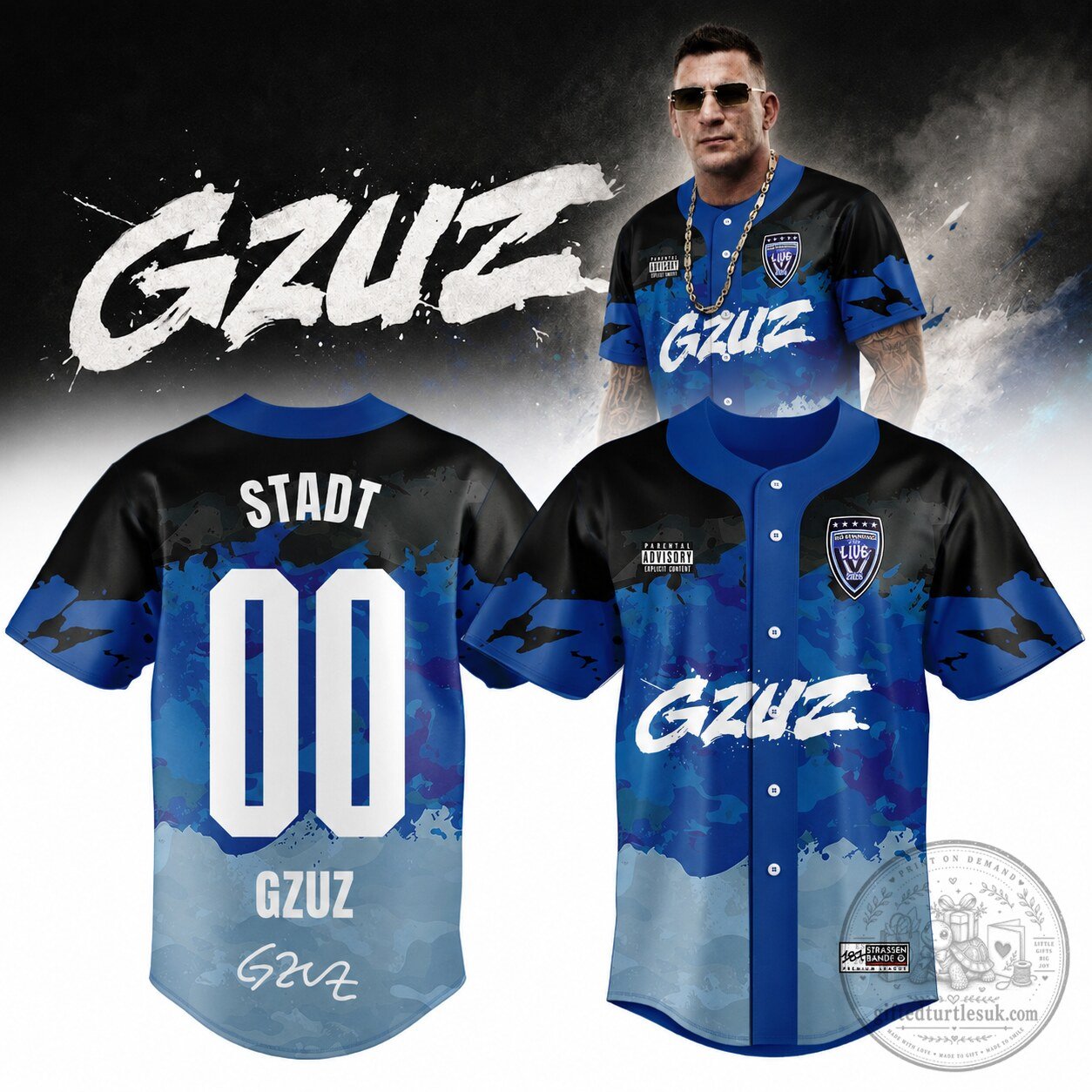 Gzuz Live Europe 2026 Signature Baseball Jersey