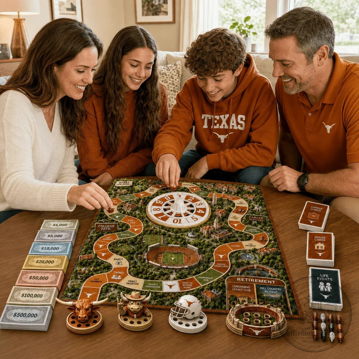 The Game of Life Texas Longhorns Collector Edition Board Game 9 The Game of Life Texas Longhorns Collector Edition Board Game