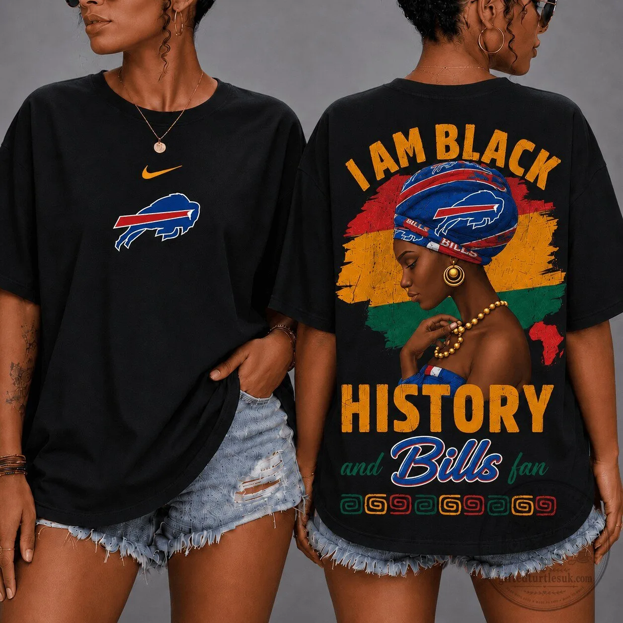 Buffalo Bills Shirt I Am Black History And Bills Fan T-Shirt
