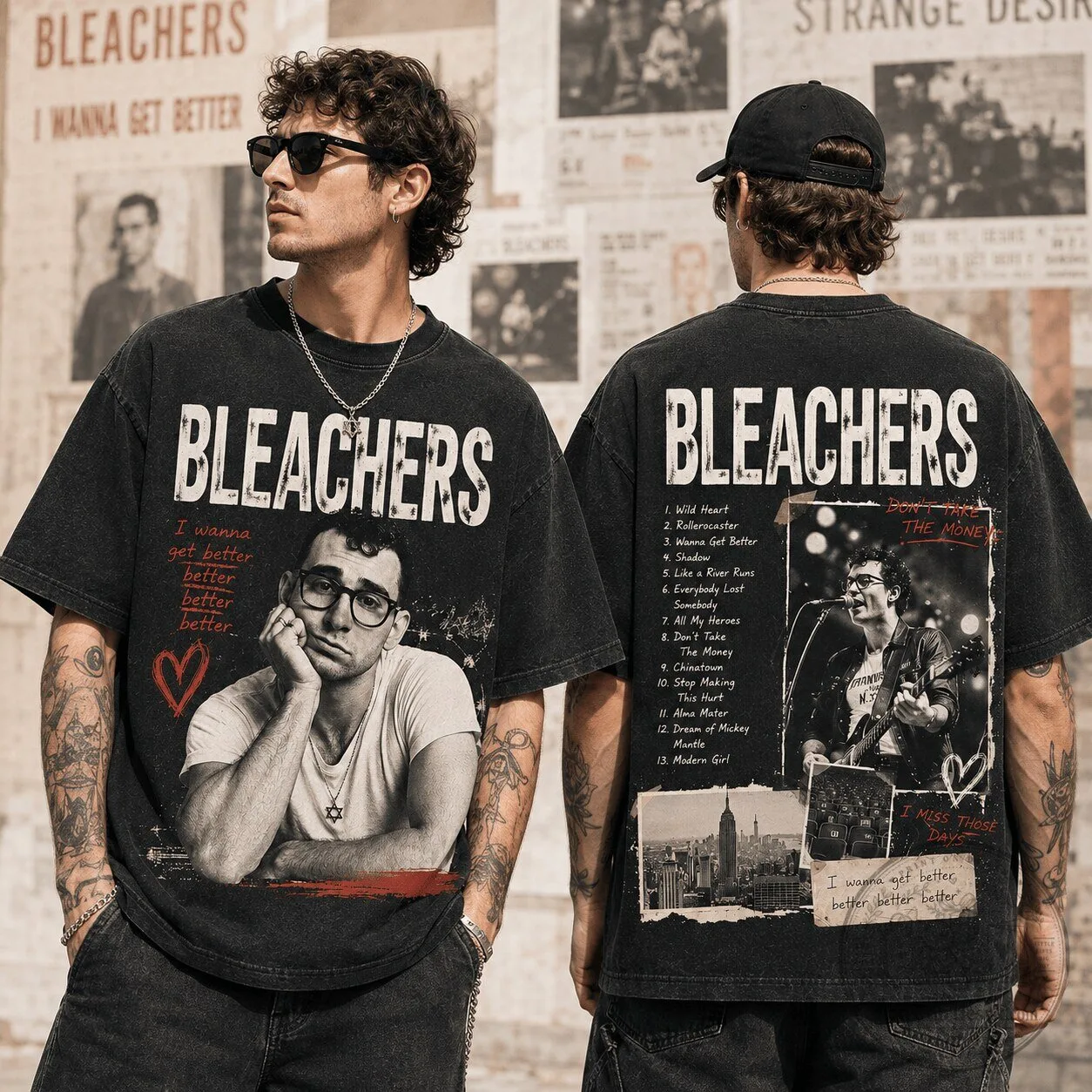 Bleachers Rock Band Shirt Indie Pop Music Fan Gift T-Shirt for Men and Women