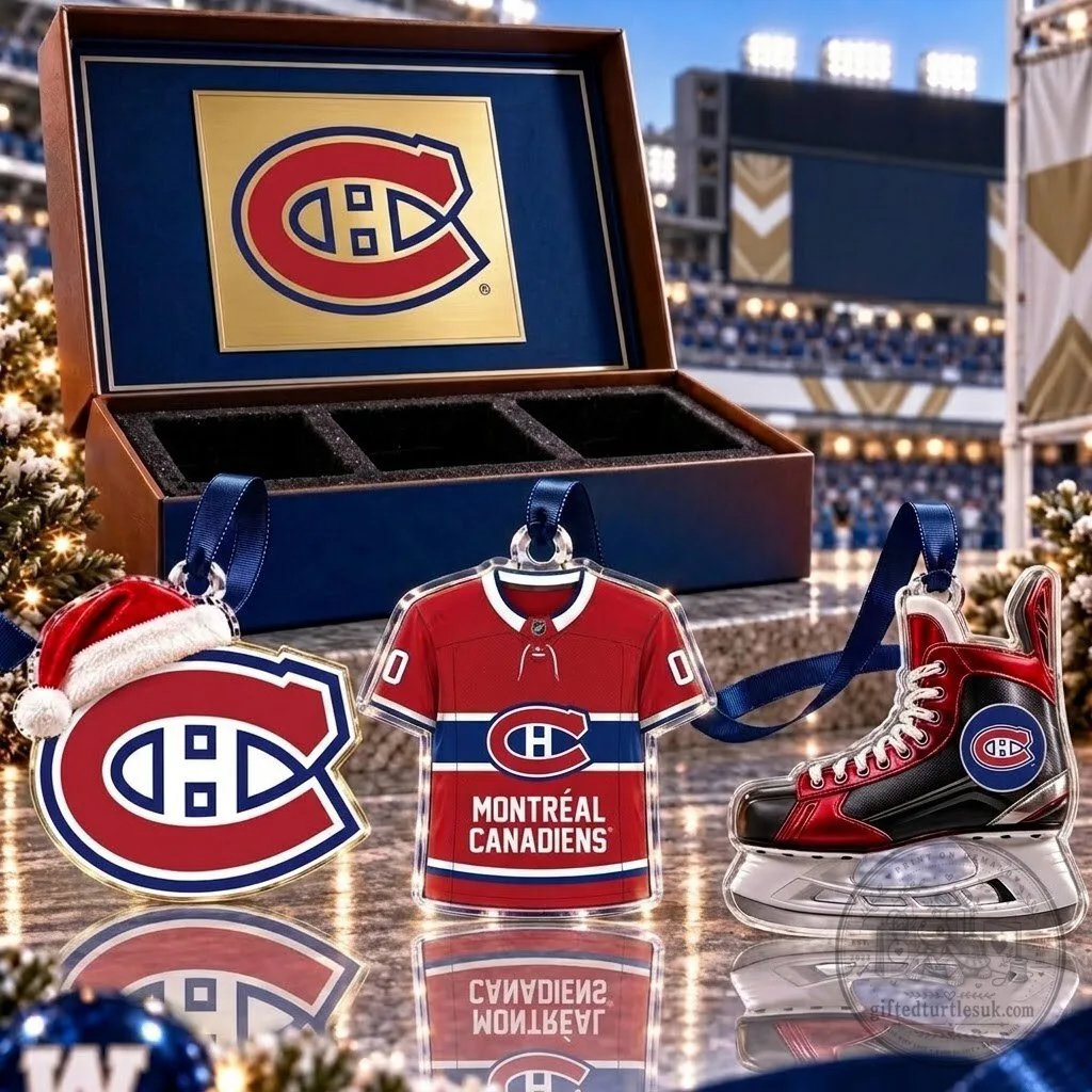 Montreal Canadiens Hockey Team Christmas Tree Ornament Set
