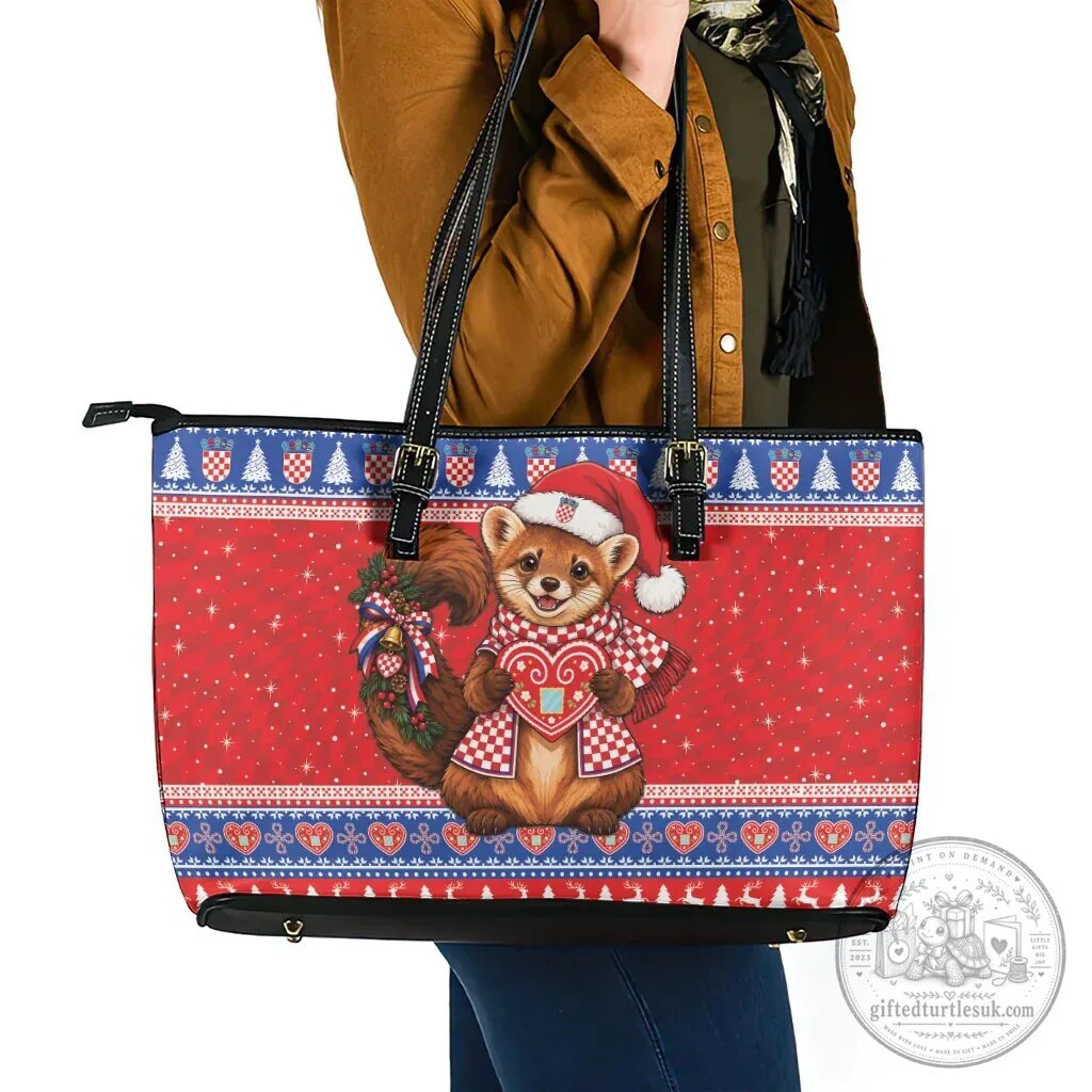 Croatian Christmas Kuna Licitar Heart Winter Holiday Tote Bag 11 Croatian Christmas Kuna Licitar Heart Winter Holiday Tote Bag