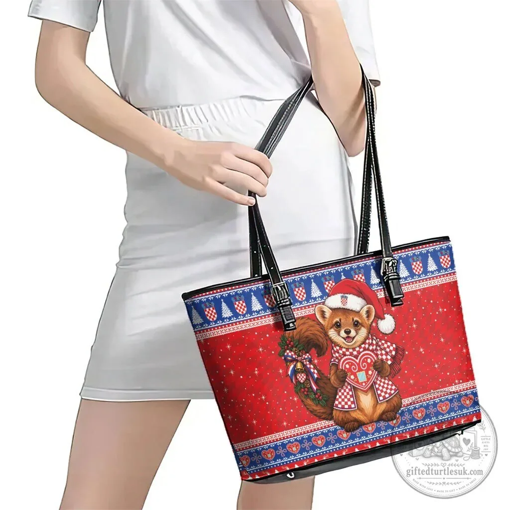 Croatian Christmas Kuna Licitar Heart Winter Holiday Tote Bag 12 Croatian Christmas Kuna Licitar Heart Winter Holiday Tote Bag