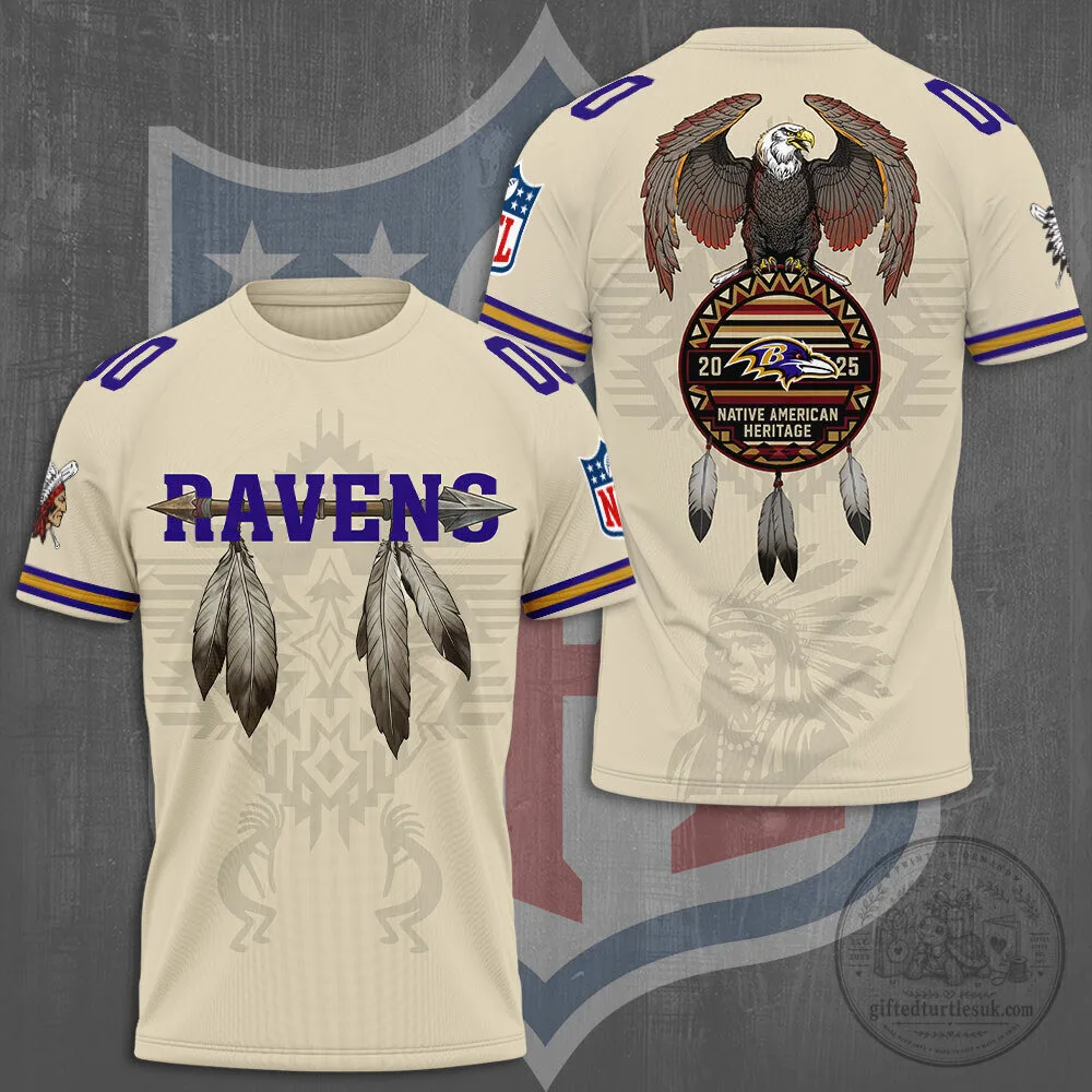 Baltimore Ravens Native American Heritage Dreamcatcher Eagle Football Jersey