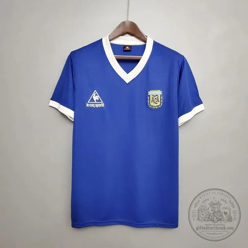 Argentina 1986 Away Retro Football Jersey 1 Argentina 1986 Away Retro Football Jersey