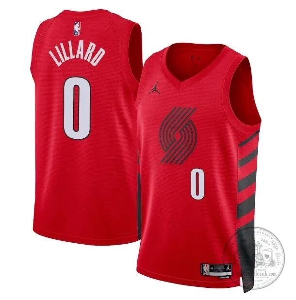 Portland Trail Blazers Damian Lillard Statement Edition Red Basketball Jersey