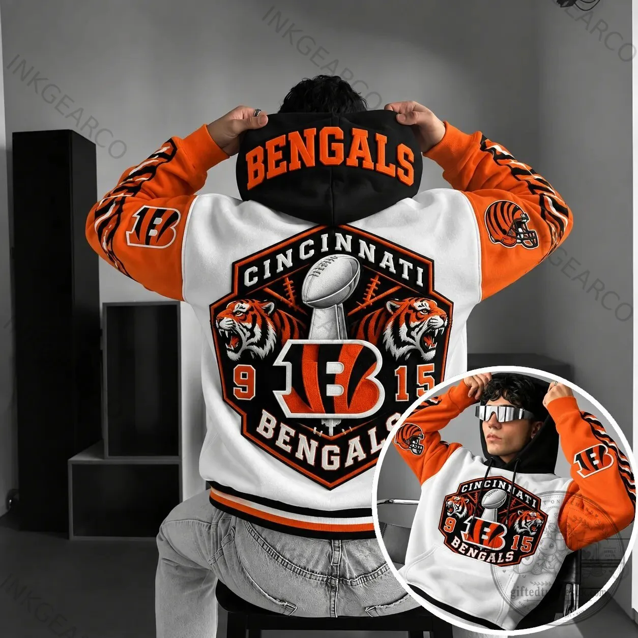 Super Bowl Champions Hoodie for Cincinnati Bengals Football Team