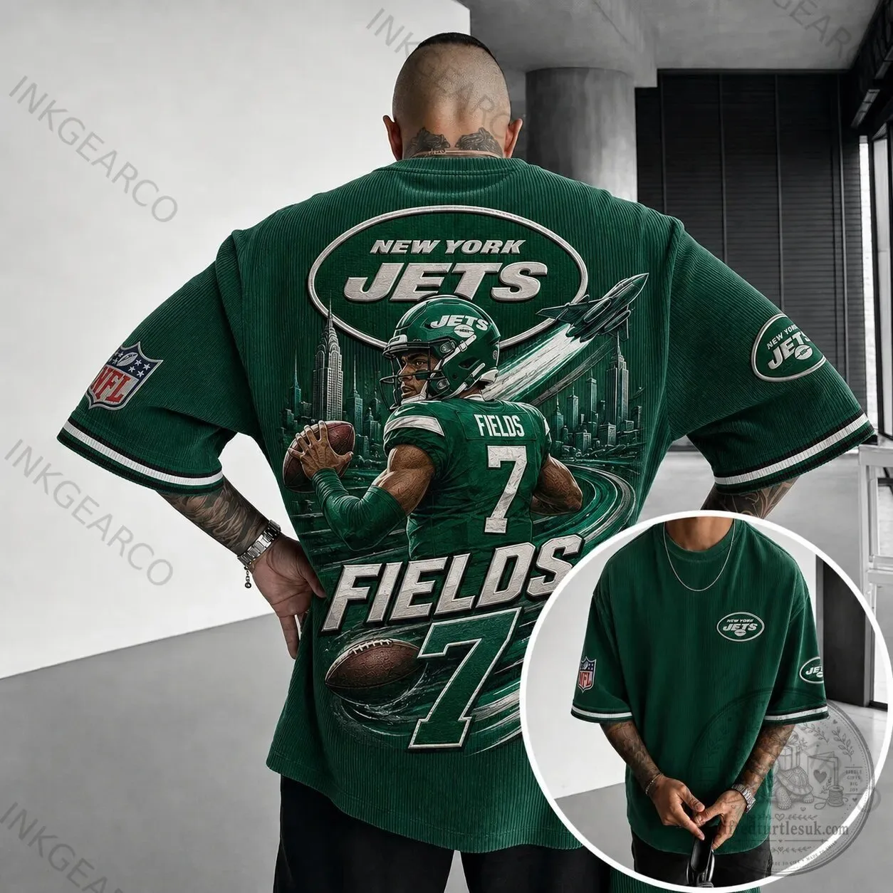 New York Jets Zach Wilson Quarterback Green Football Fan T-Shirt
