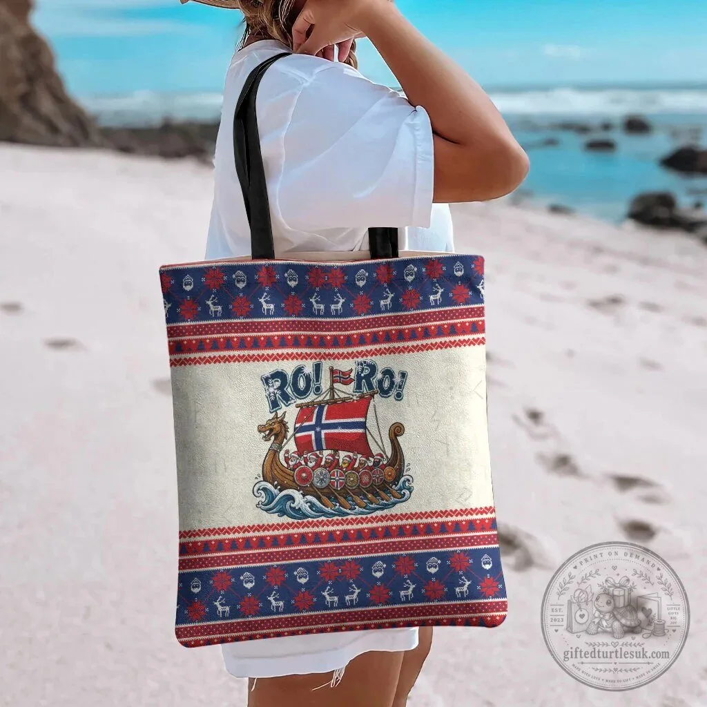 Ro Ro Viking Santa Claus Norwegian Christmas Holiday Tote Bag 10 Ro Ro Viking Santa Claus Norwegian Christmas Holiday Tote Bag