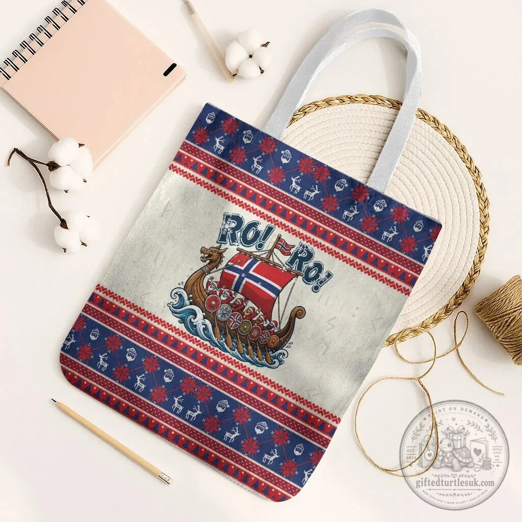 Ro Ro Viking Santa Claus Norwegian Christmas Holiday Tote Bag 11 Ro Ro Viking Santa Claus Norwegian Christmas Holiday Tote Bag