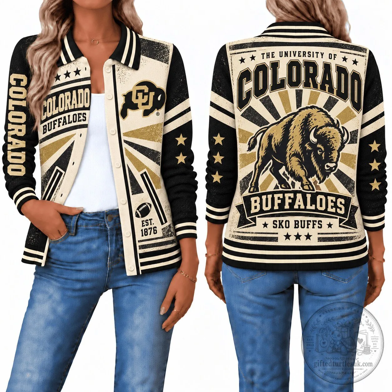Colorado Buffaloes University Vintage Style Varsity Jacket