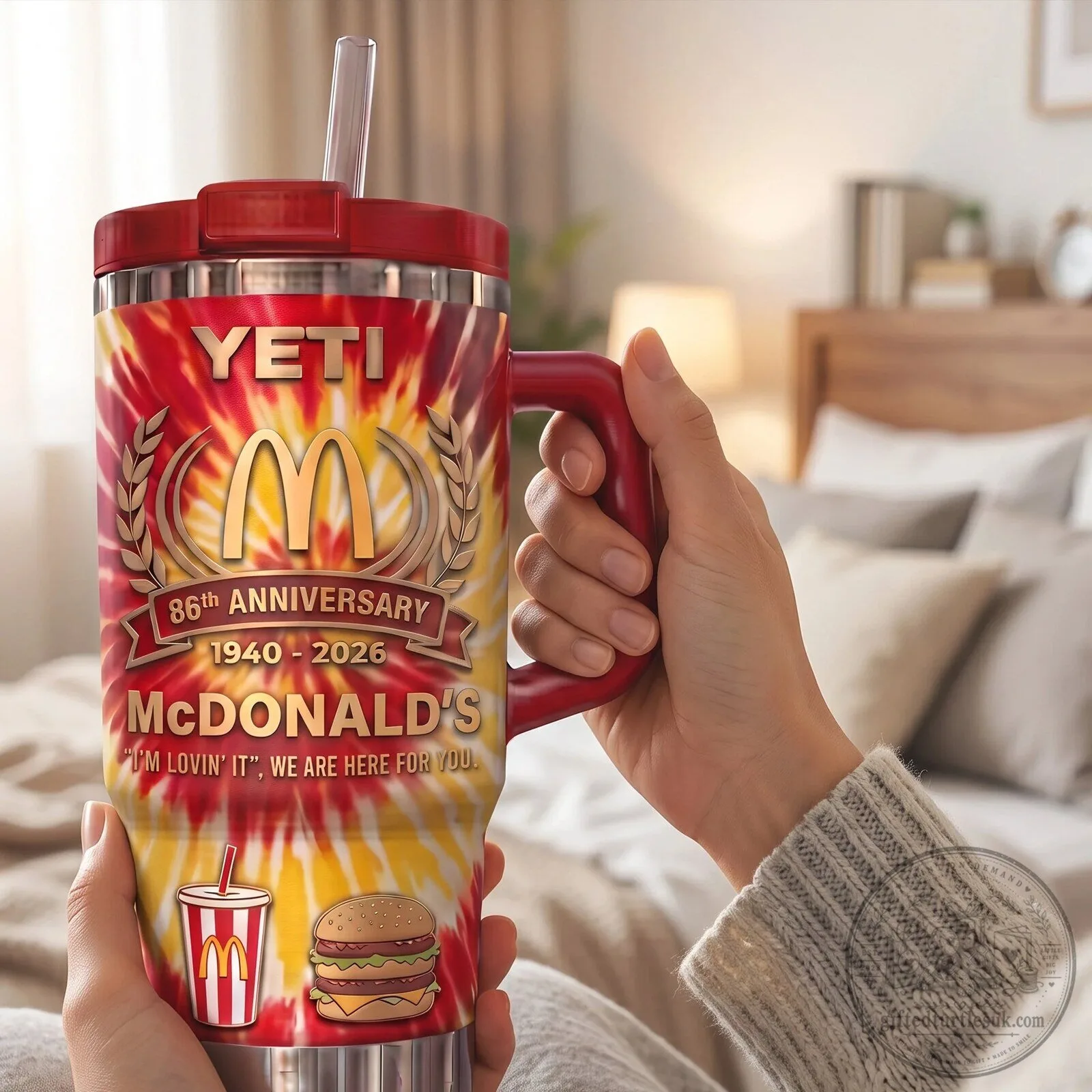 Yeti Tumbler with Handle in Tie-Dye for McDonald's 86th Anniversary 6 Yeti Tumbler with Handle in Tie-Dye for McDonald