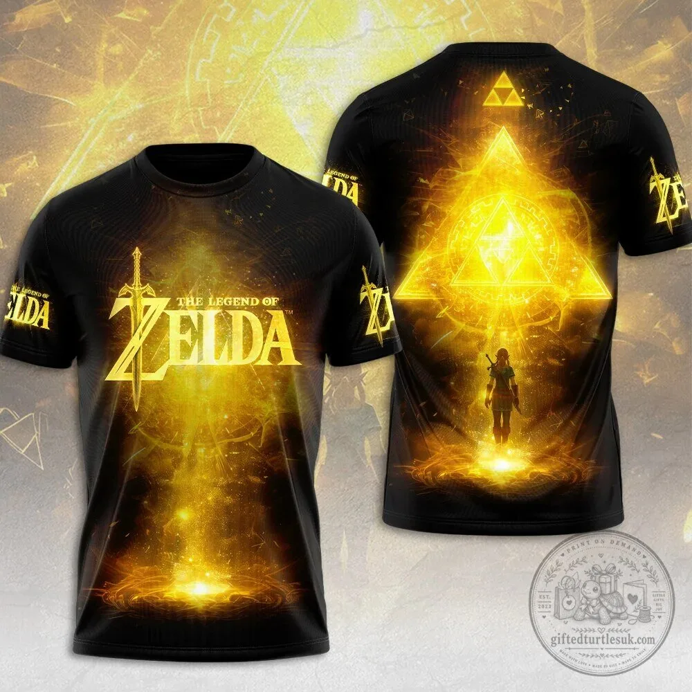 The Legend of Zelda Breath of the Wild Golden Triforce T-Shirt
